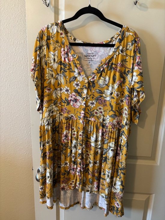 torrid Tops - Torrid Floral Super Soft Blouse 5X - Spring, comfy, plus size